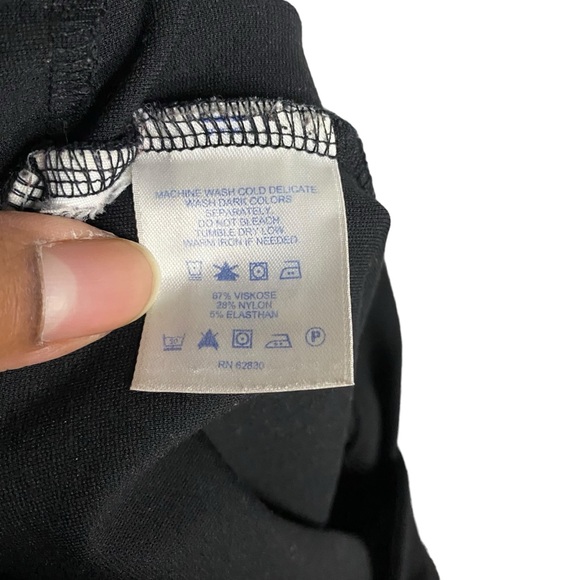 Lands' End Women's Black Slim Straight Ankle Dress Pant - Picture 5 of 8